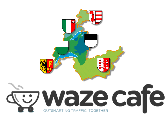 Waze Café: map of the cantons of French-speaking Switzerland