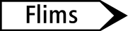 White secondary street sign
