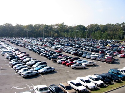 Example of a parking lot