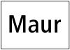 White secondary street sign