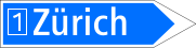 National road sign
