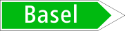 Freeway direction sign