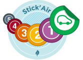 Stick'AIR sticker (categories 0 to 5)
